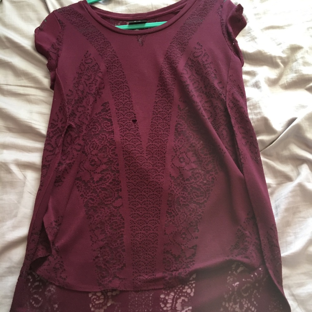 Sheer lace top